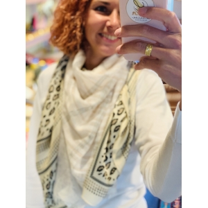 SQUARE LUIPAARD MOTIEF Beige