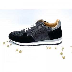 CAMURCA PRETA GLITTER GROSSO ZWART