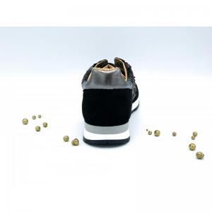 CAMURCA PRETA GLITTER GROSSO ZWART