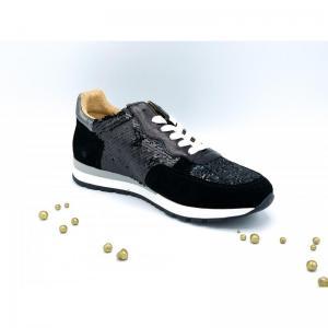 CAMURCA PRETA GLITTER GROSSO ZWART