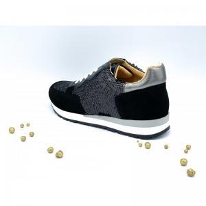 CAMURCA PRETA GLITTER GROSSO ZWART
