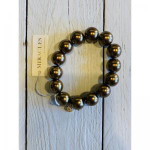 BRACELET LORE GOLD LARGE STONE GOUD