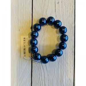BRACELET LORE BLUE LARGE STONE BLAUW