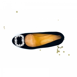 CAFFE CAMOSCIO ACC STRASS ZWART