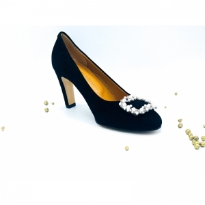CAFFE CAMOSCIO ACC STRASS ZWART