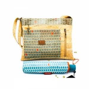 SET KURK TAS + PARAPLU BLAUW