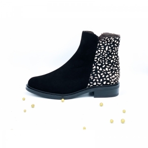 SUEDE NEGRO PONY ZWART
