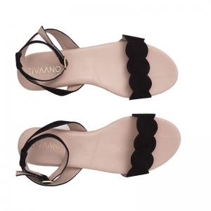 ELIN BLACK SANDAL ZWART