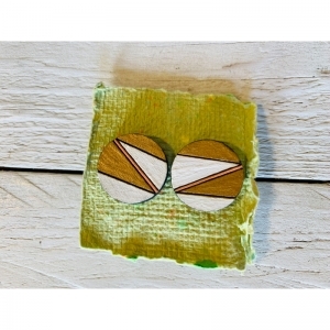 CIRKEL GOUD WIT ZALM GOUD