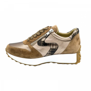SUEDE TAUPE GOUD