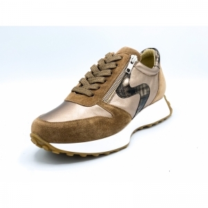 SUEDE TAUPE GOUD