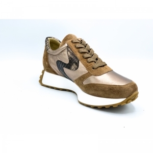 SUEDE TAUPE GOUD